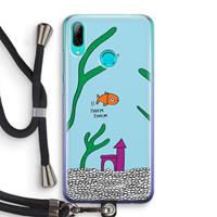 CaseCompany Aquarium: Huawei P Smart (2019) Transparant Hoesje met koord