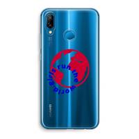 CaseCompany Run The World: Huawei P20 Lite Transparant Hoesje