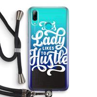 CaseCompany Hustle Lady: Huawei P Smart (2019) Transparant Hoesje met koord