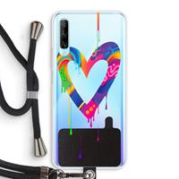 CaseCompany Melts My Heart: Huawei P Smart Pro Transparant Hoesje met koord