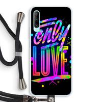CaseCompany Only Love: Huawei P Smart Pro Transparant Hoesje met koord