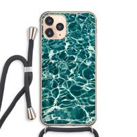 CaseCompany Weerkaatsing water: iPhone 11 Pro Max Transparant Hoesje met koord