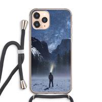 CaseCompany Wanderlust: iPhone 11 Pro Max Transparant Hoesje met koord