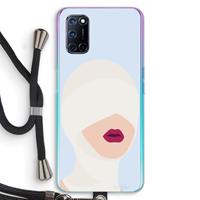 CaseCompany Incognito: Oppo A92 Transparant Hoesje met koord