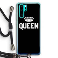 CaseCompany Queen zwart: Huawei P30 Pro Transparant Hoesje met koord