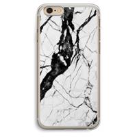 CaseCompany Witte marmer 2: iPhone 6 Plus / 6S Plus Transparant Hoesje