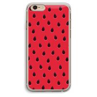 CaseCompany Watermelon: iPhone 6 Plus / 6S Plus Transparant Hoesje