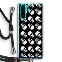 CaseCompany Musketon Skulls: Huawei P30 Pro Transparant Hoesje met koord
