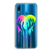 CaseCompany Hold My Heart: Huawei P20 Lite Transparant Hoesje