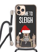 CaseCompany Came To Sleigh: iPhone 11 Pro Max Transparant Hoesje met koord