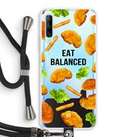 CaseCompany Eat Balanced: Huawei P Smart Pro Transparant Hoesje met koord