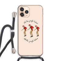 CaseCompany Jingle Ladies: iPhone 11 Pro Max Transparant Hoesje met koord