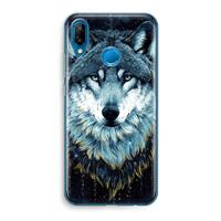 CaseCompany Darkness Wolf: Huawei P20 Lite Transparant Hoesje