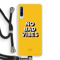CaseCompany No Bad Vibes: Huawei P Smart Pro Transparant Hoesje met koord