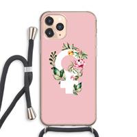 CaseCompany Venus: iPhone 11 Pro Max Transparant Hoesje met koord