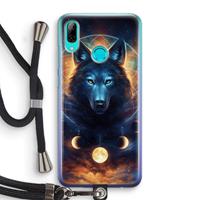 CaseCompany Wolf Dreamcatcher: Huawei P Smart (2019) Transparant Hoesje met koord