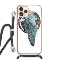 CaseCompany Golden Falcon: iPhone 11 Pro Max Transparant Hoesje met koord