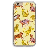 CaseCompany Cute Tigers and Leopards: iPhone 6 Plus / 6S Plus Transparant Hoesje
