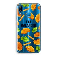 CaseCompany Eat Balanced: Huawei P20 Lite Transparant Hoesje