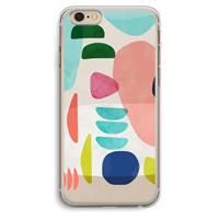 CaseCompany Bold Rounded Shapes: iPhone 6 Plus / 6S Plus Transparant Hoesje