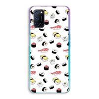 CaseCompany Sushi time: Oppo A92 Transparant Hoesje