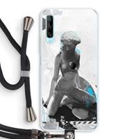 CaseCompany I will not feel a thing: Huawei P Smart Pro Transparant Hoesje met koord