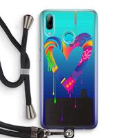 CaseCompany Melts My Heart: Huawei P Smart (2019) Transparant Hoesje met koord