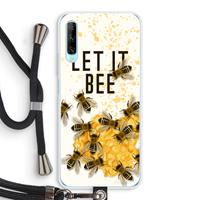 CaseCompany Let it bee: Huawei P Smart Pro Transparant Hoesje met koord
