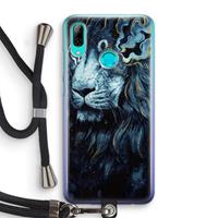 CaseCompany Darkness Lion: Huawei P Smart (2019) Transparant Hoesje met koord