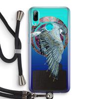 CaseCompany Golden Falcon: Huawei P Smart (2019) Transparant Hoesje met koord