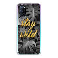 CaseCompany Stay wild: Oppo A92 Transparant Hoesje