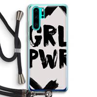 CaseCompany Girl Power #2: Huawei P30 Pro Transparant Hoesje met koord