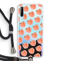 CaseCompany Just peachy: Huawei P Smart Pro Transparant Hoesje met koord