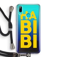 CaseCompany Habibi Blue: Huawei P Smart (2019) Transparant Hoesje met koord