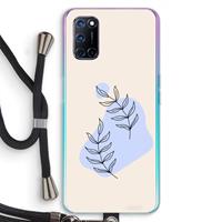 CaseCompany Leaf me if you can: Oppo A92 Transparant Hoesje met koord