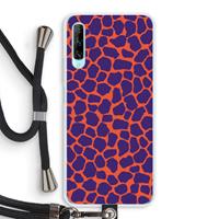 CaseCompany Purple Giraffe: Huawei P Smart Pro Transparant Hoesje met koord