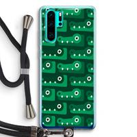 CaseCompany Crocs: Huawei P30 Pro Transparant Hoesje met koord