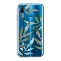 CaseCompany Tropical watercolor leaves: Huawei P20 Lite Transparant Hoesje