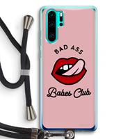 CaseCompany Badass Babes Club: Huawei P30 Pro Transparant Hoesje met koord