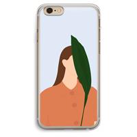 CaseCompany Leaf: iPhone 6 Plus / 6S Plus Transparant Hoesje