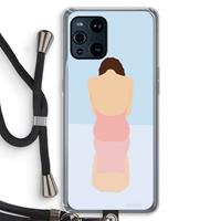 CaseCompany Mirror: Oppo Find X3 Transparant Hoesje met koord