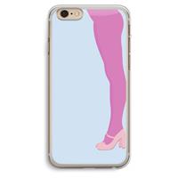 CaseCompany Pink panty: iPhone 6 Plus / 6S Plus Transparant Hoesje