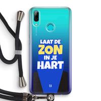 CaseCompany Laat de zon in je hart: Huawei P Smart (2019) Transparant Hoesje met koord