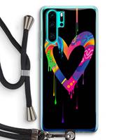 CaseCompany Melts My Heart: Huawei P30 Pro Transparant Hoesje met koord