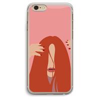 CaseCompany Woke up like this: iPhone 6 Plus / 6S Plus Transparant Hoesje