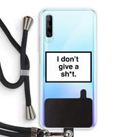 CaseCompany Don't give a shit: Huawei P Smart Pro Transparant Hoesje met koord
