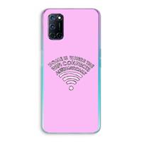 CaseCompany Home Is Where The Wifi Is: Oppo A92 Transparant Hoesje