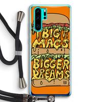 CaseCompany Big Macs Bigger Dreams: Huawei P30 Pro Transparant Hoesje met koord
