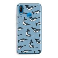 CaseCompany Narwhal: Huawei P20 Lite Transparant Hoesje