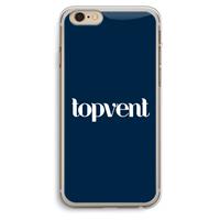 CaseCompany Topvent Navy: iPhone 6 Plus / 6S Plus Transparant Hoesje